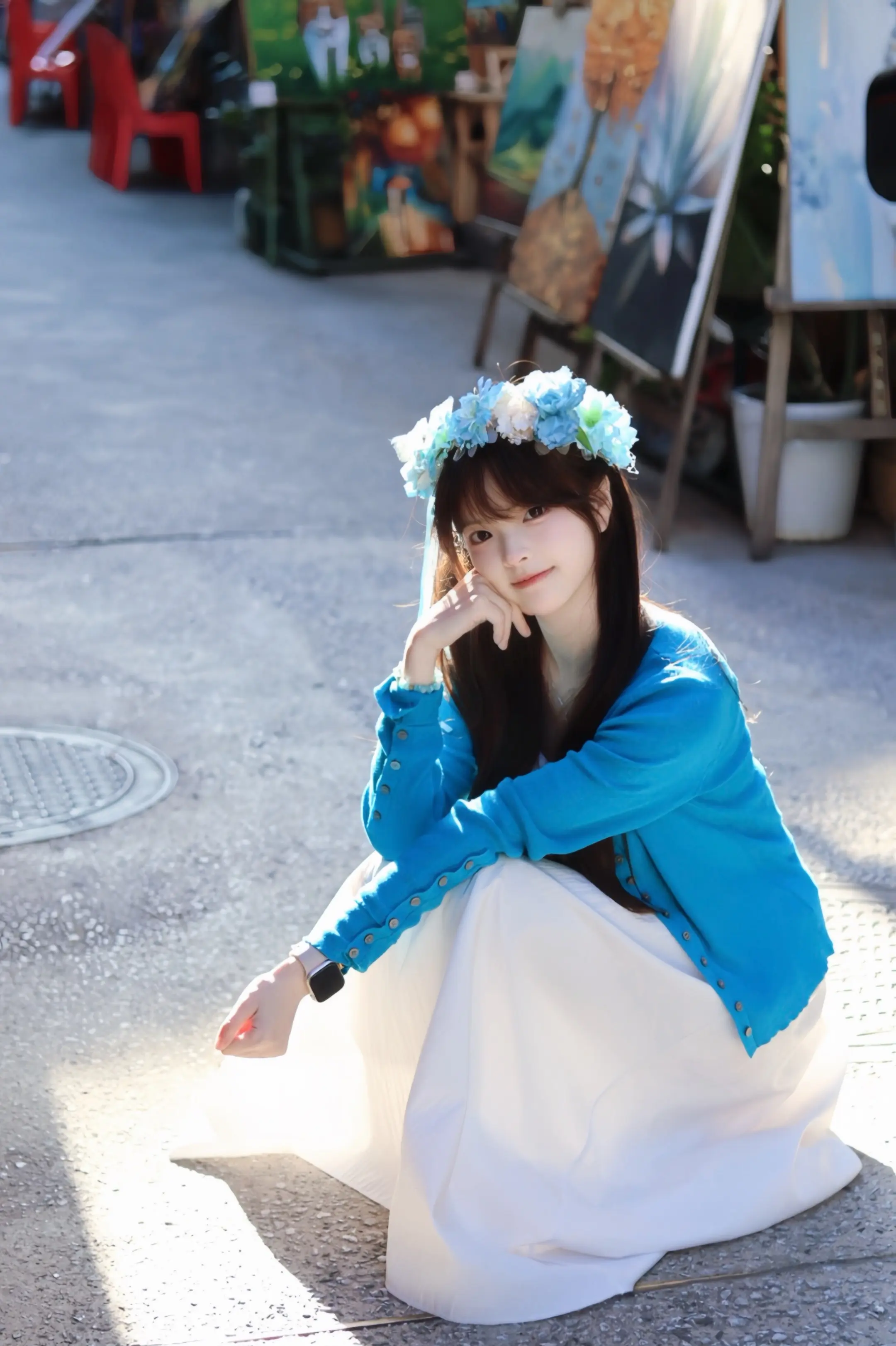 墙角开了一朵小花 没人管他自己长大～