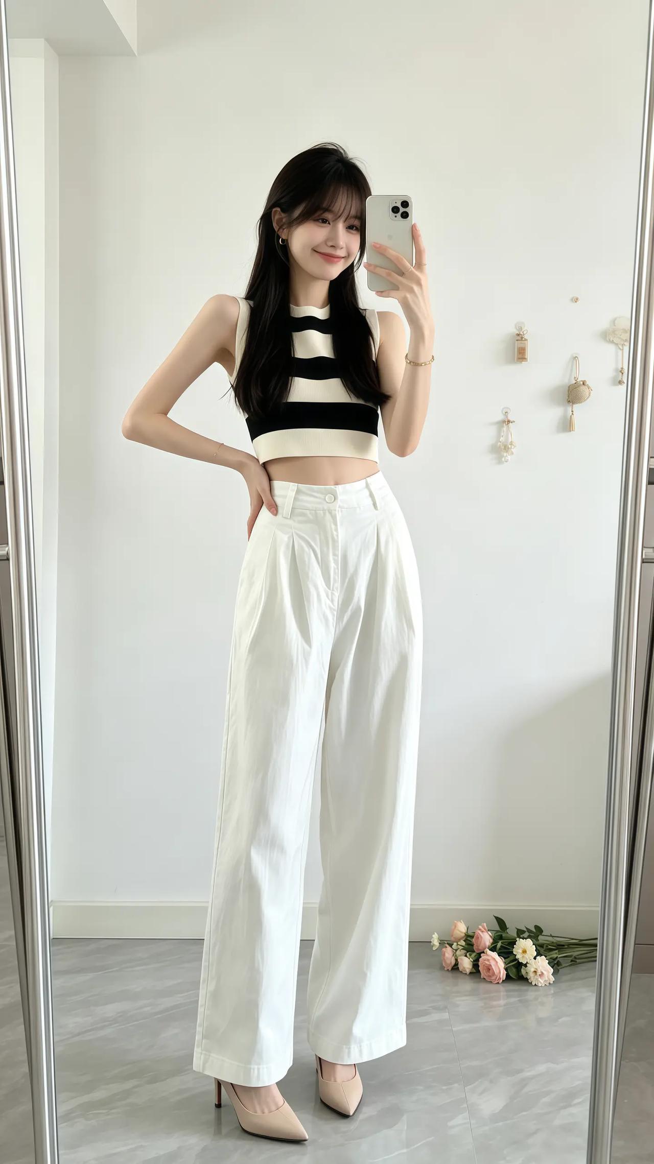 夏季穿搭公式 ootd女生穿搭 今日穿搭灵感 夏天显高显瘦穿搭 女生夏季搭配