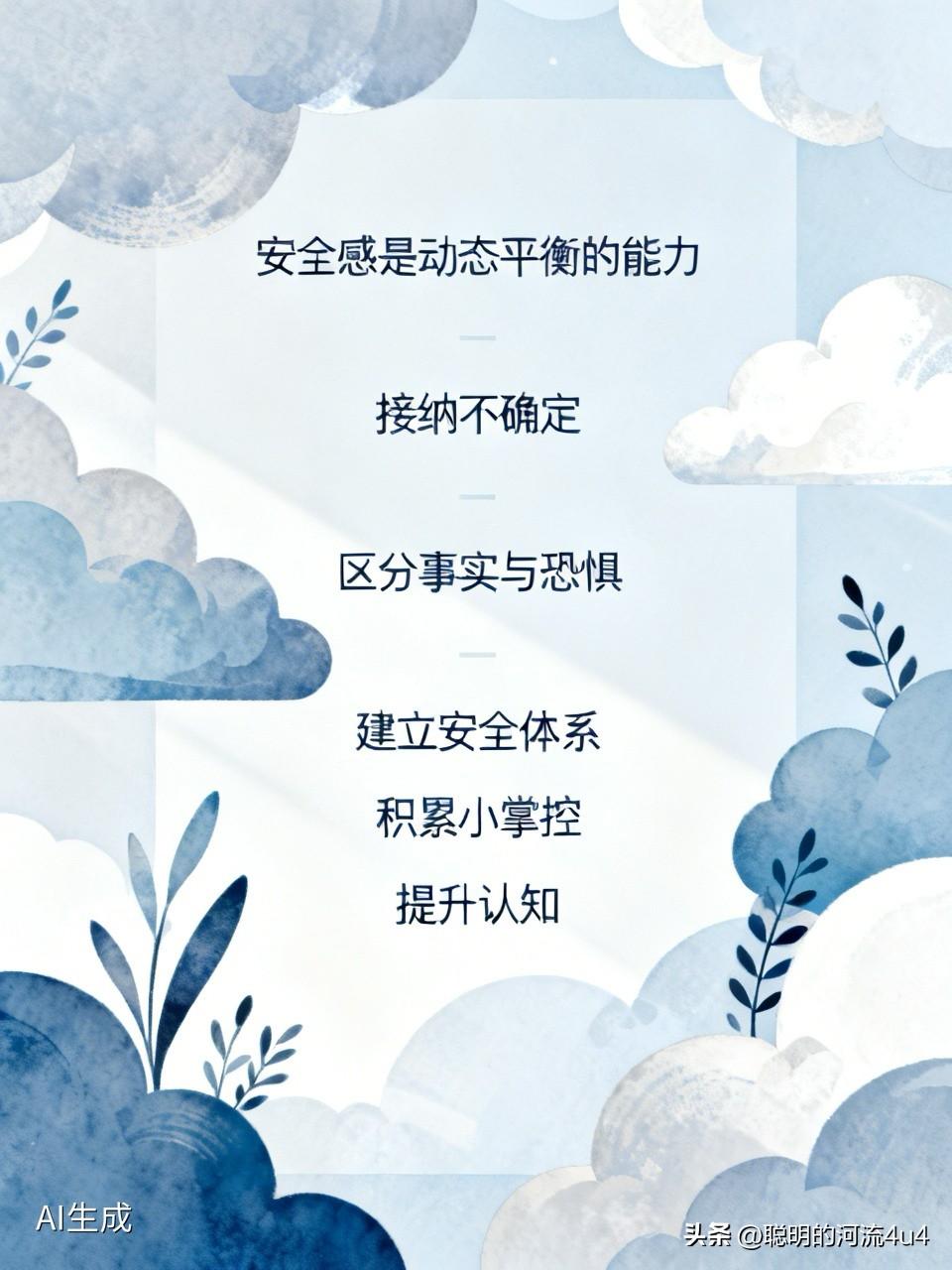 🍃💕人🍀生🌿感🌱悟💫꧂

安全感并非一劳永逸的堡垒，而是动态平衡的能