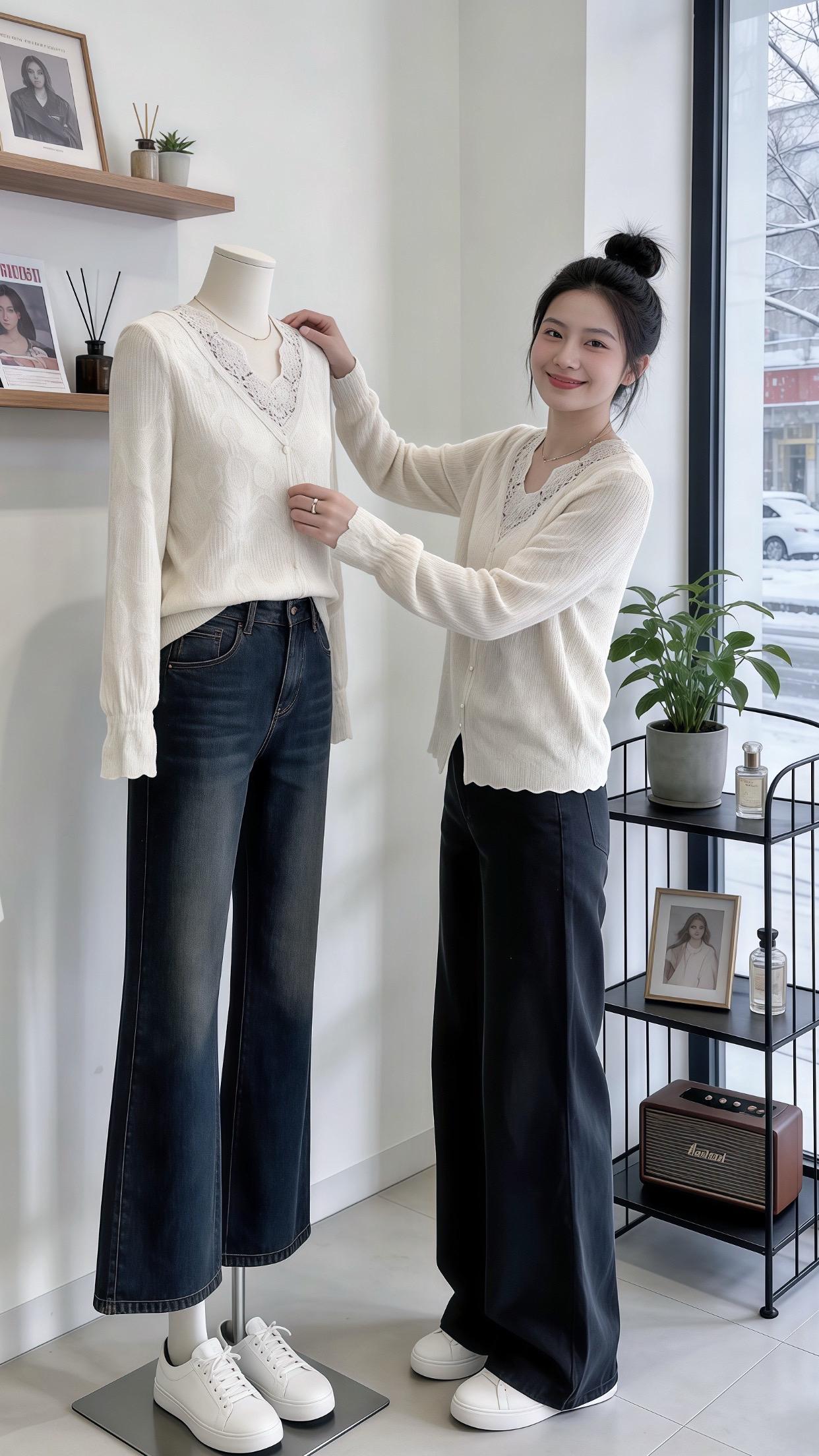 韩系穿搭 温柔风穿搭 优雅气质 冬日穿搭一周不重样 脱下外套也体面的秋冬内搭