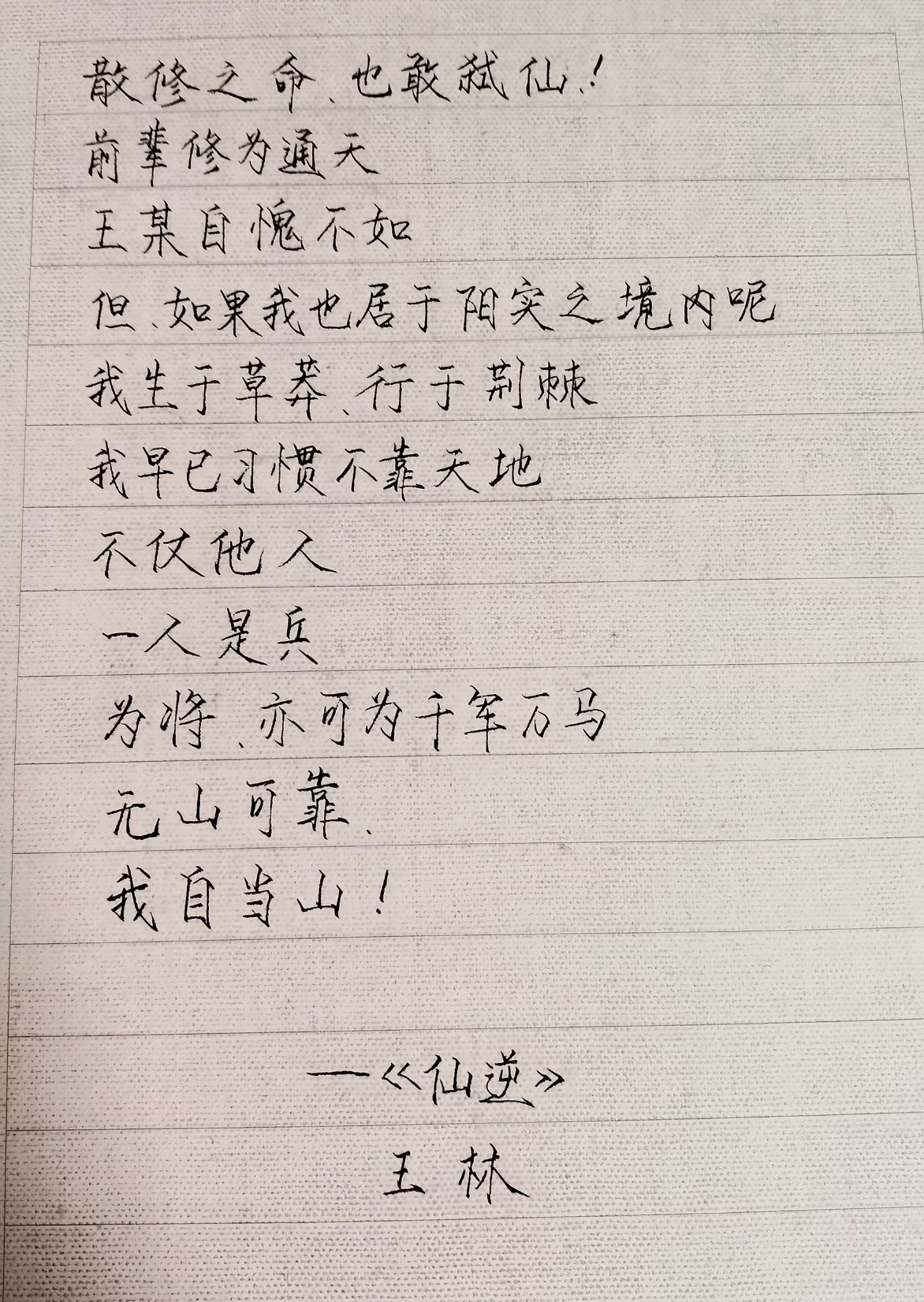 天要阻我 我便逆天而行仙要杀我 我便弑了那仙无山可靠 我自当山！仙逆动画[超话]