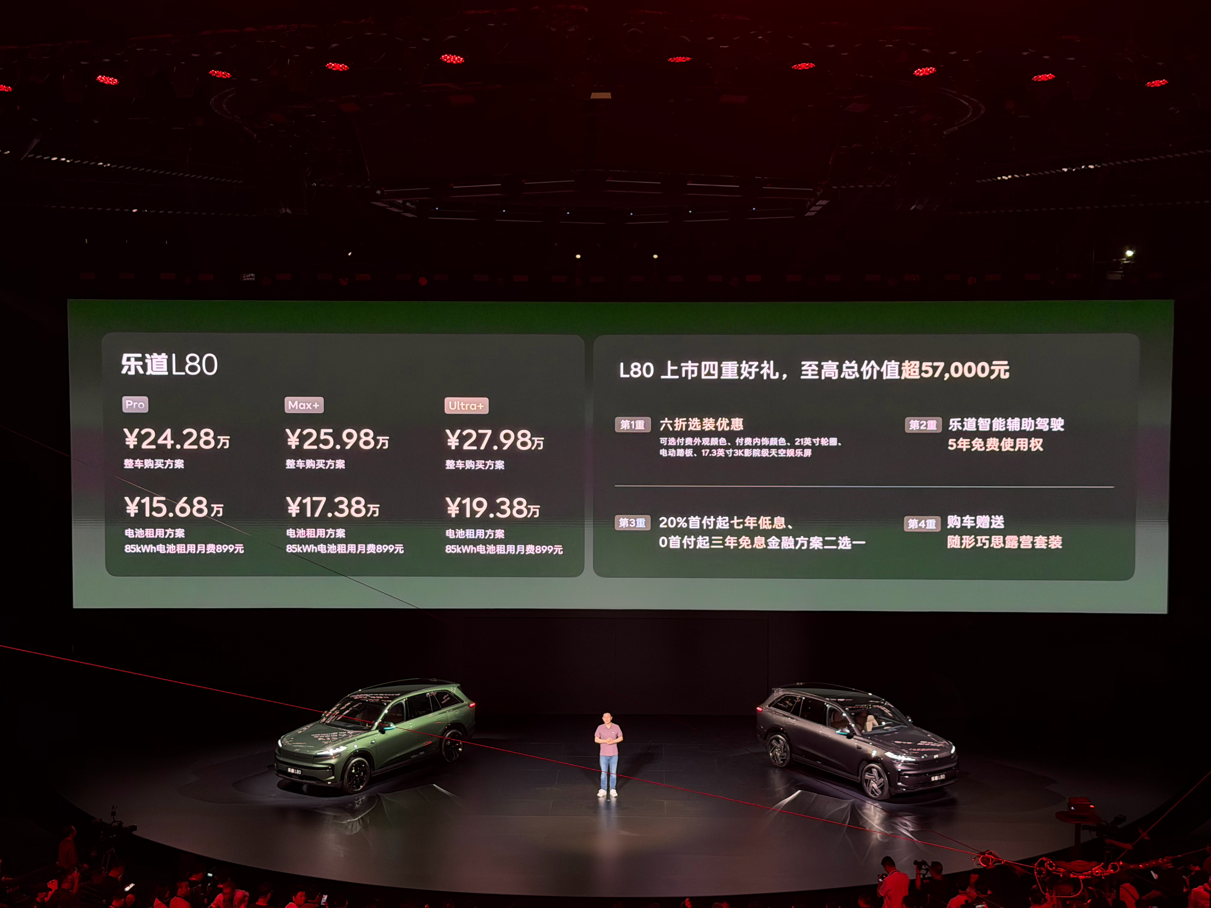 乐道L80正式上市！整车24.28万起，BaaS租电15.68万起，立减8.6万