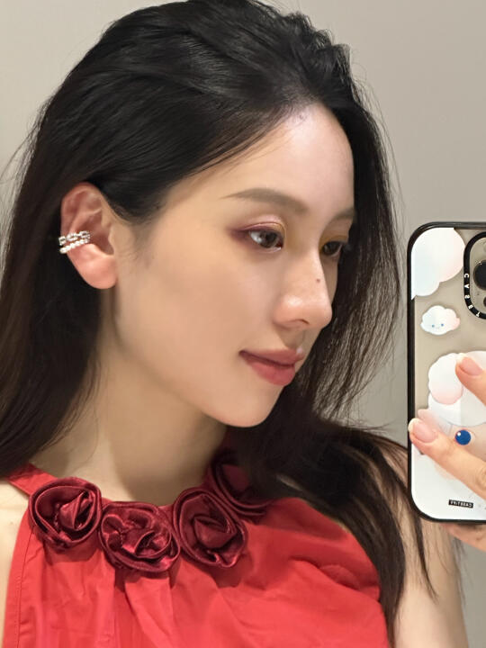 妈妈说 把额头露出来 大大方方的
