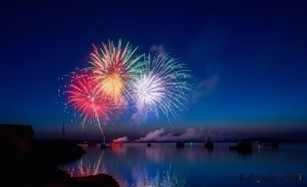 晒图笔记大赛 夜晚的烟花