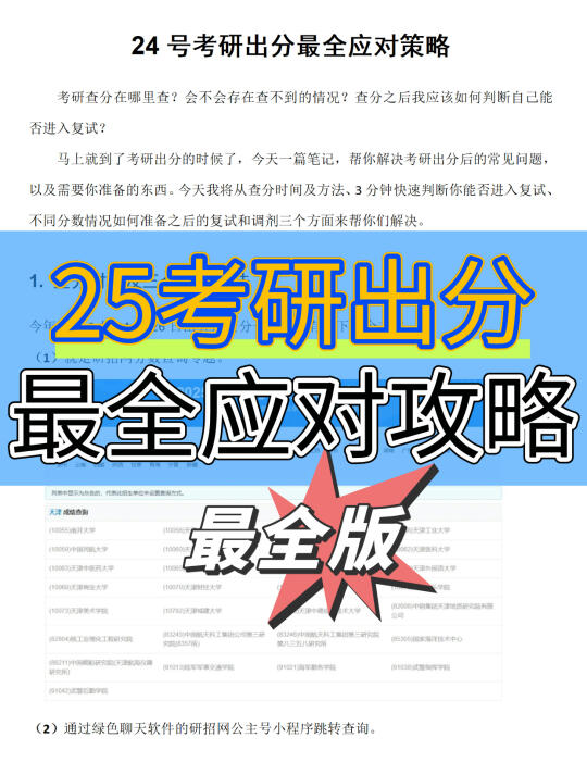 考研出分如何判断能否进复试❓（附攻略）