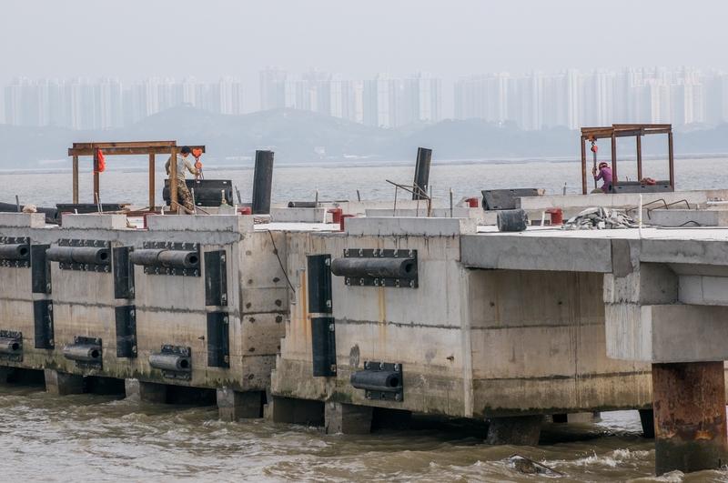 深圳湾，简直就是浪漫界的“超级巨星”！清晨时分，哪怕有迷雾像个调皮的小精灵一样把