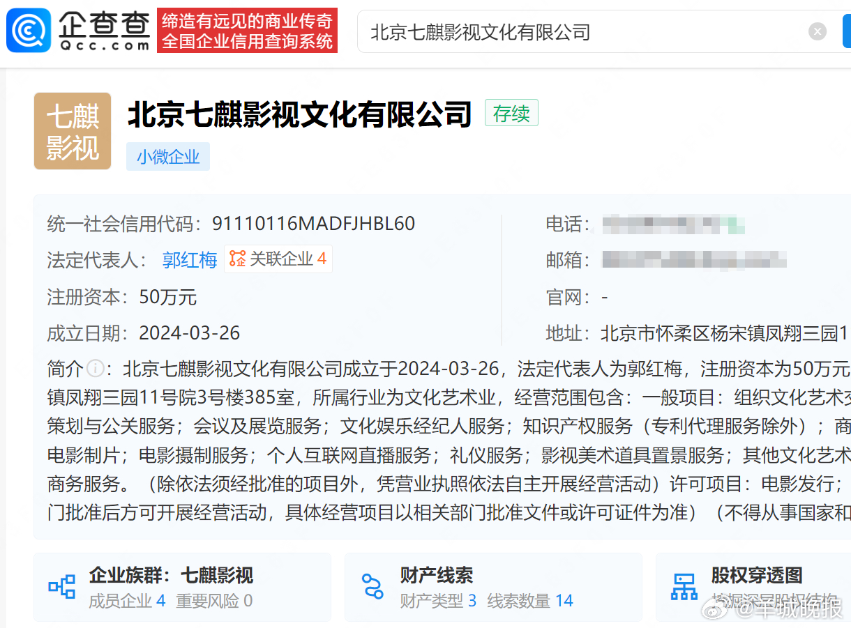 【#李小冉已签约MCN#】#揭秘李小冉背后MCN公司#4月20日，向太陈岚发布视