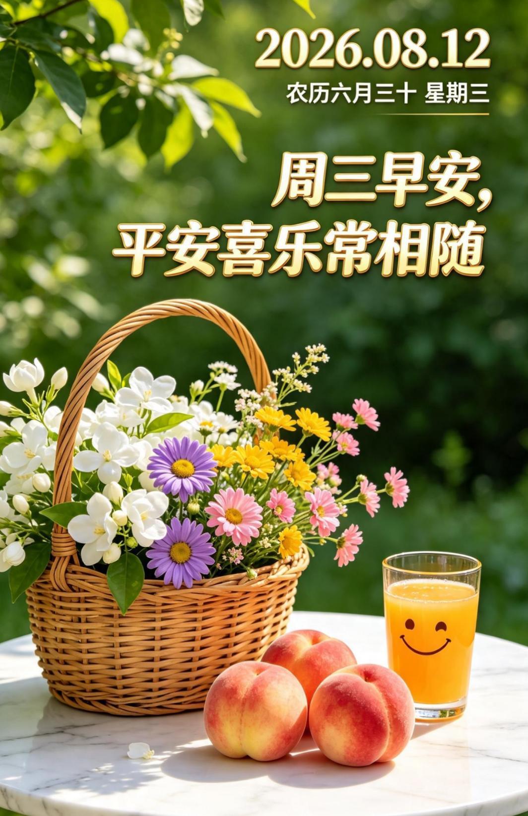 🌅晨光破晓，清风赴约，崭新的日子如约而至。愿新的一天，平安喜乐，好运常在，所想