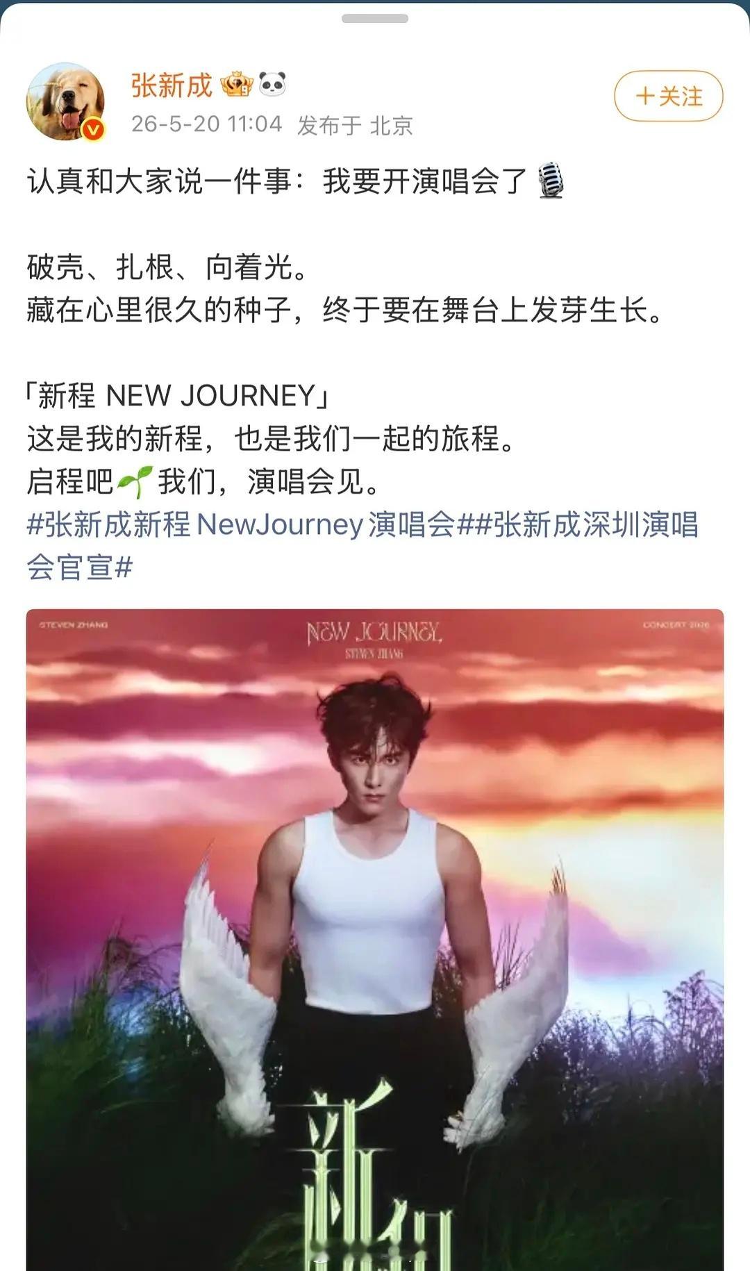 张新成怎么也要开演唱会了？？？有没有人统计一下哪些演员开演唱会，避雷一下 