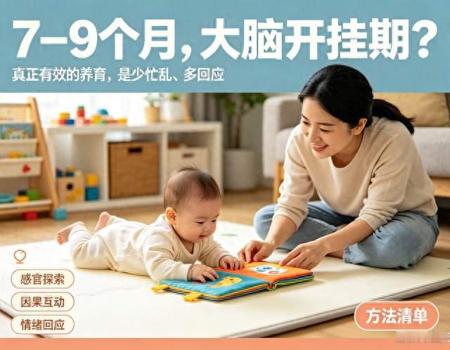 别盲目哄睡陪玩！7-9个月宝宝大脑黄金发育期，这样养娃少走弯路