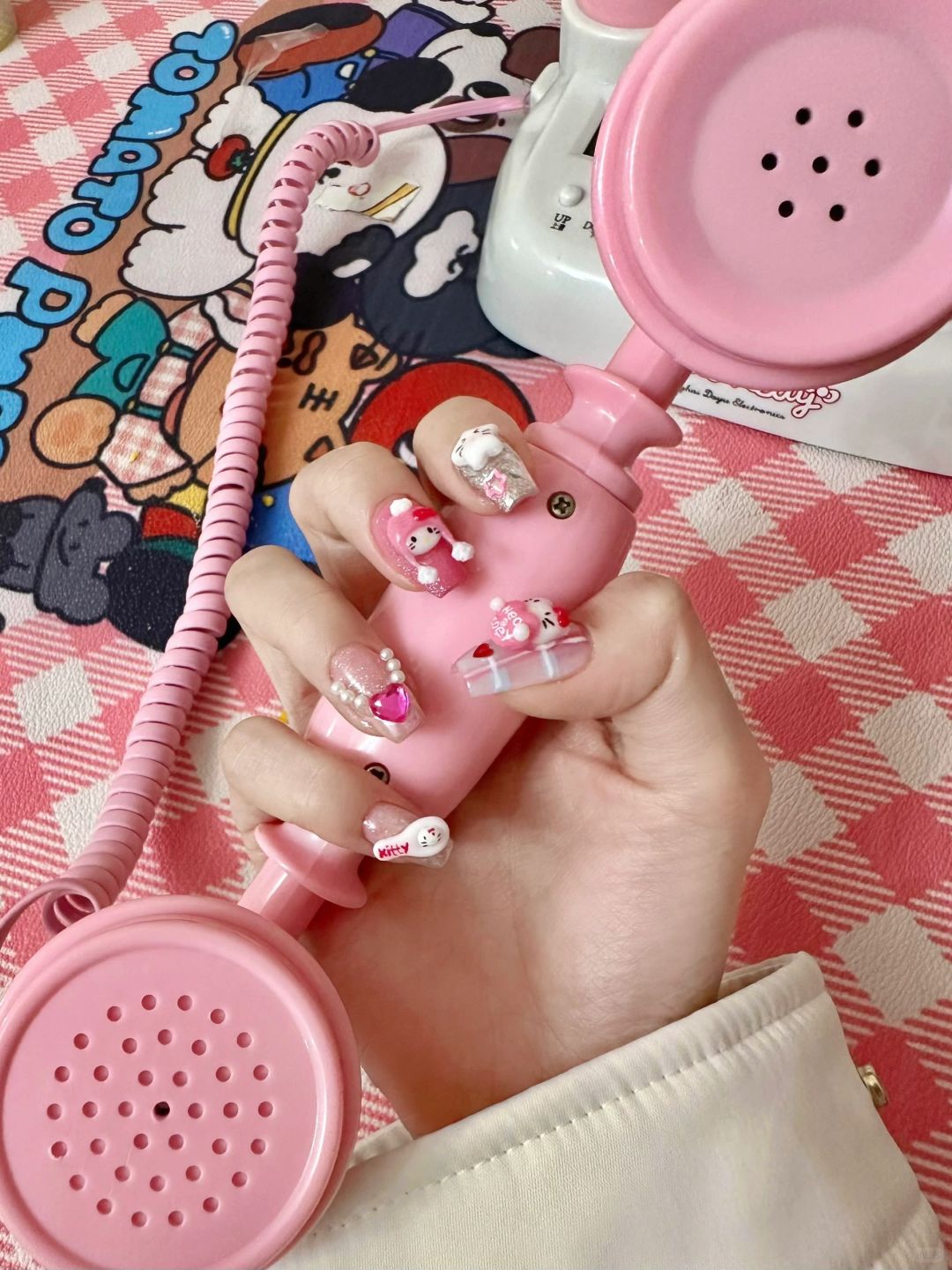 💒 ྀིฅ kitty & puppy 美甲ྀིაฅ