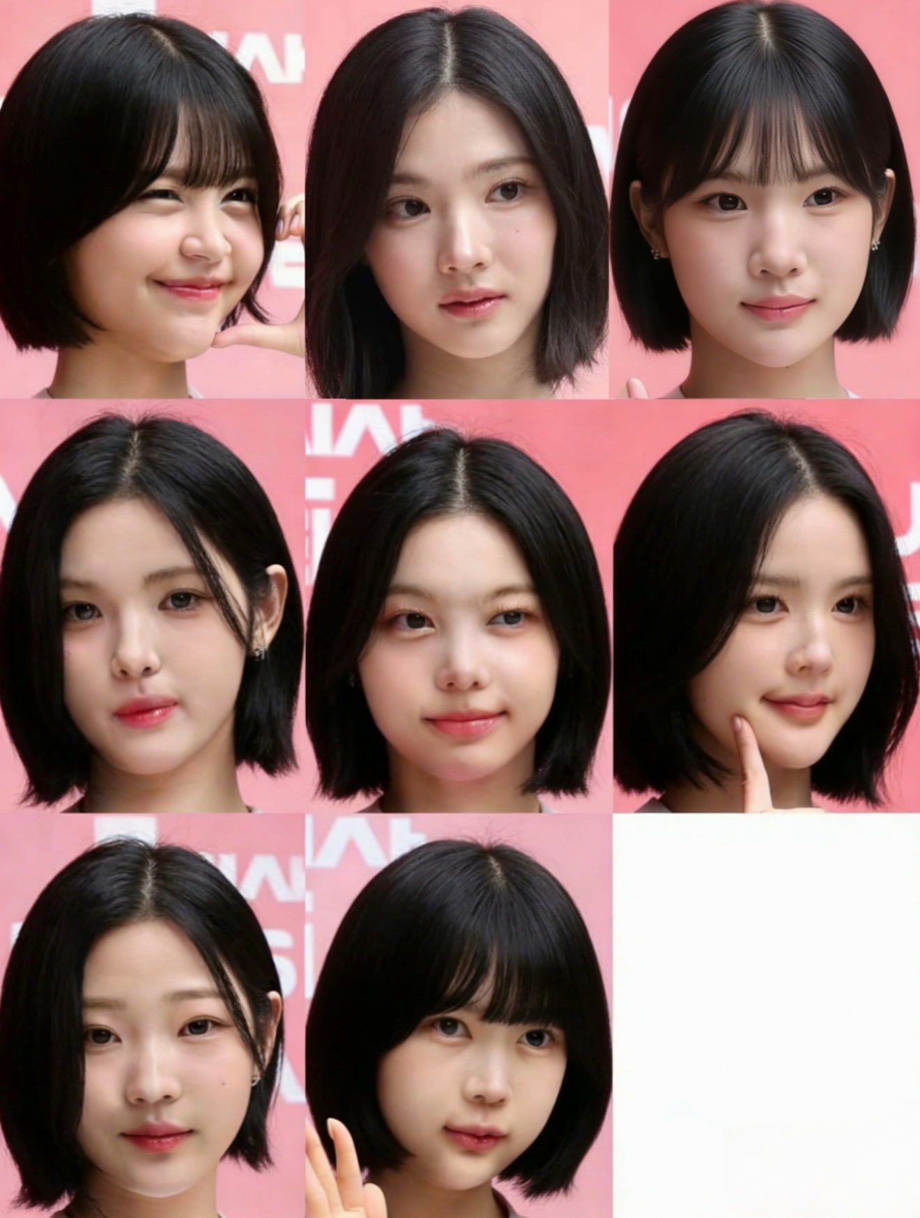 相同妆造发型的Hearts2Hearts 谁是门面一眼便知 