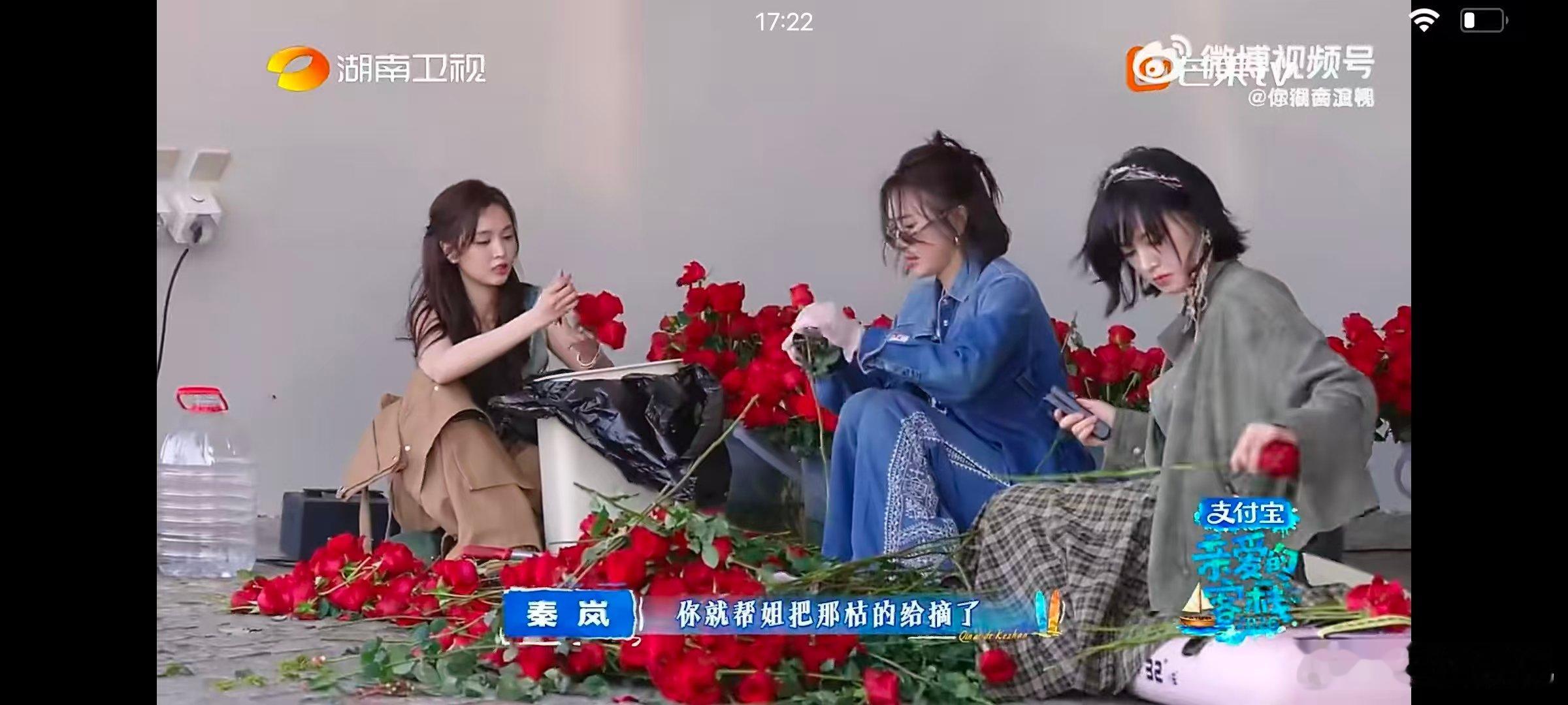 吴宣仪亲爱的客栈求婚大作战亲爱的客栈亲爱的客栈求婚大作战，吴宣仪勤劳布置现场，花