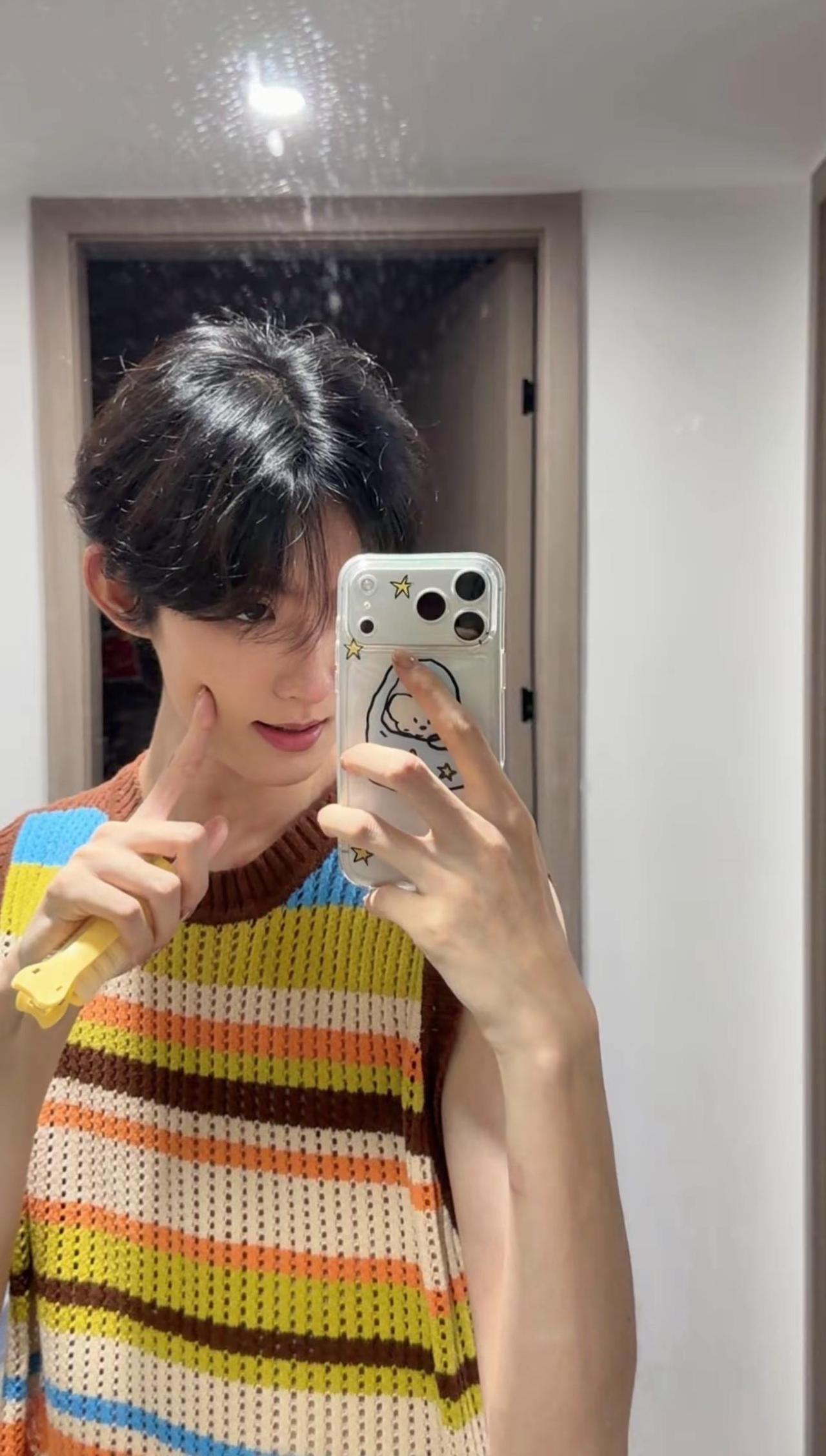 给嘛 甜弟拯救世界 甜系男孩 白背心少年感 夏日休闲风ootd