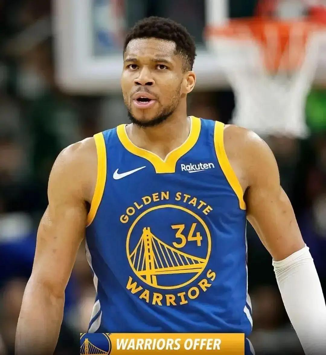 勇士拿追梦、库明加加四个首轮换字母哥？听着像球迷2K存档。
 
雄鹿第一时间甩出