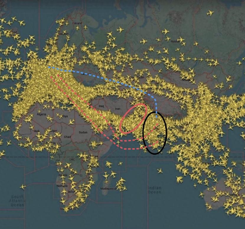 航线问题需理性审视
印度因区域局势紧张而寻求调整远程航线，本身是国际航空中常见的