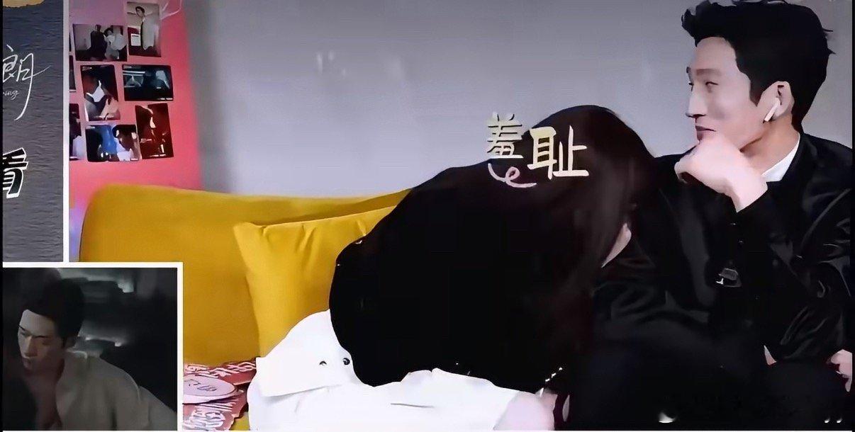 孙千害羞但井柏然搂着不让走在《早春晴朗》线下追剧团现场，应观众呼喊，井柏然伸手搂