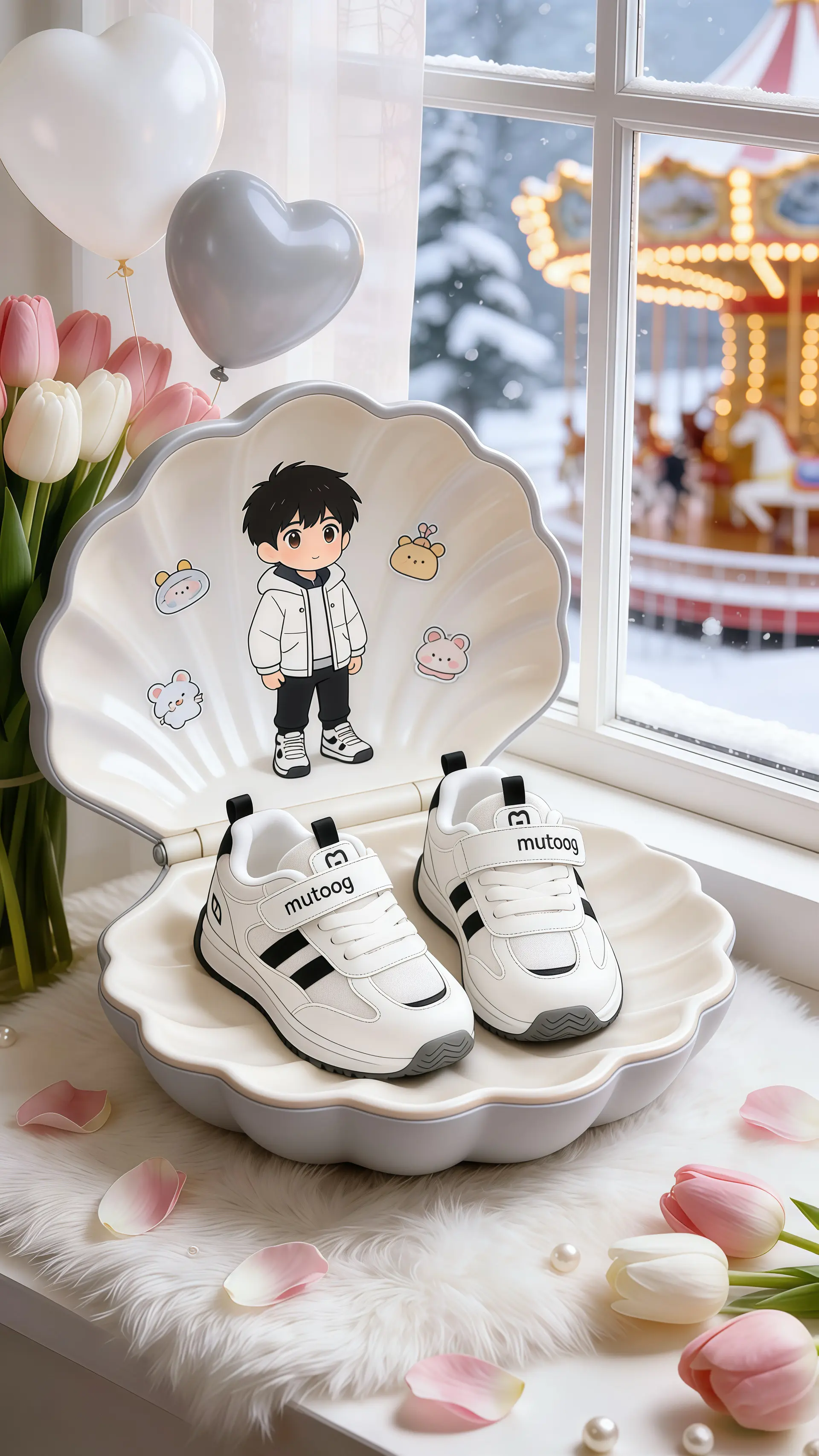 牧童2026春季新款儿童运动鞋跑步机能鞋