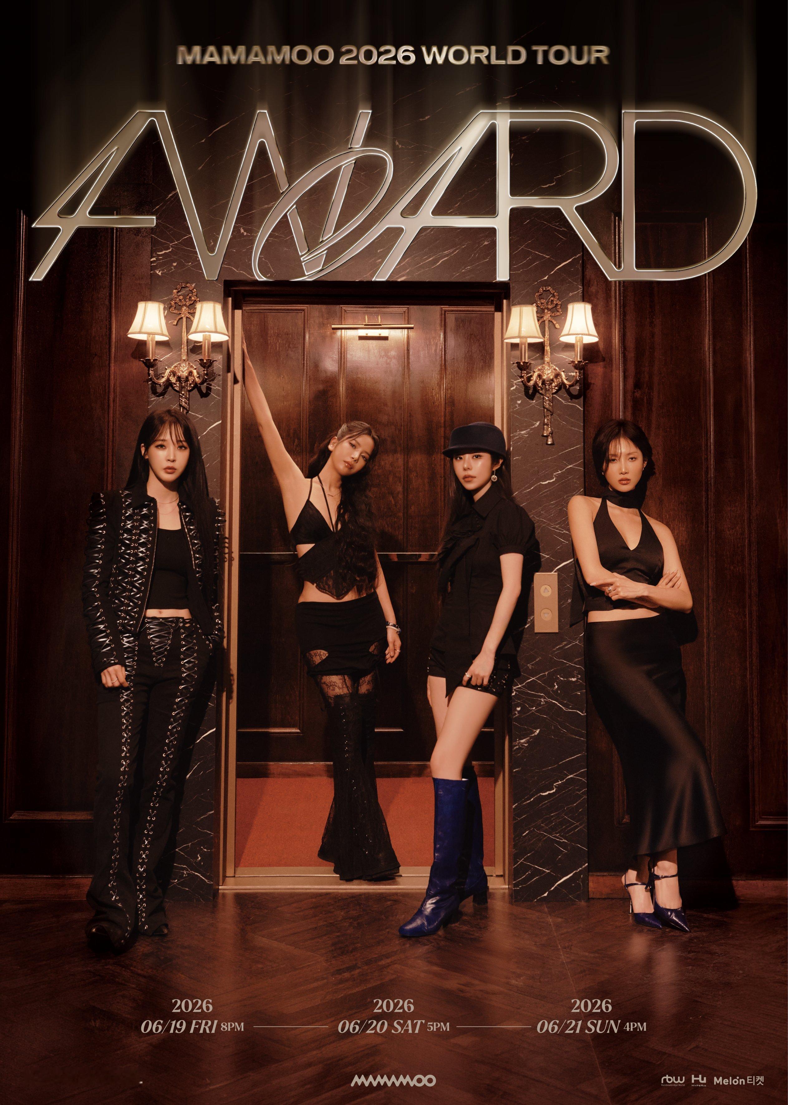 MAMAMOO《4WARD》演唱会预告海报 