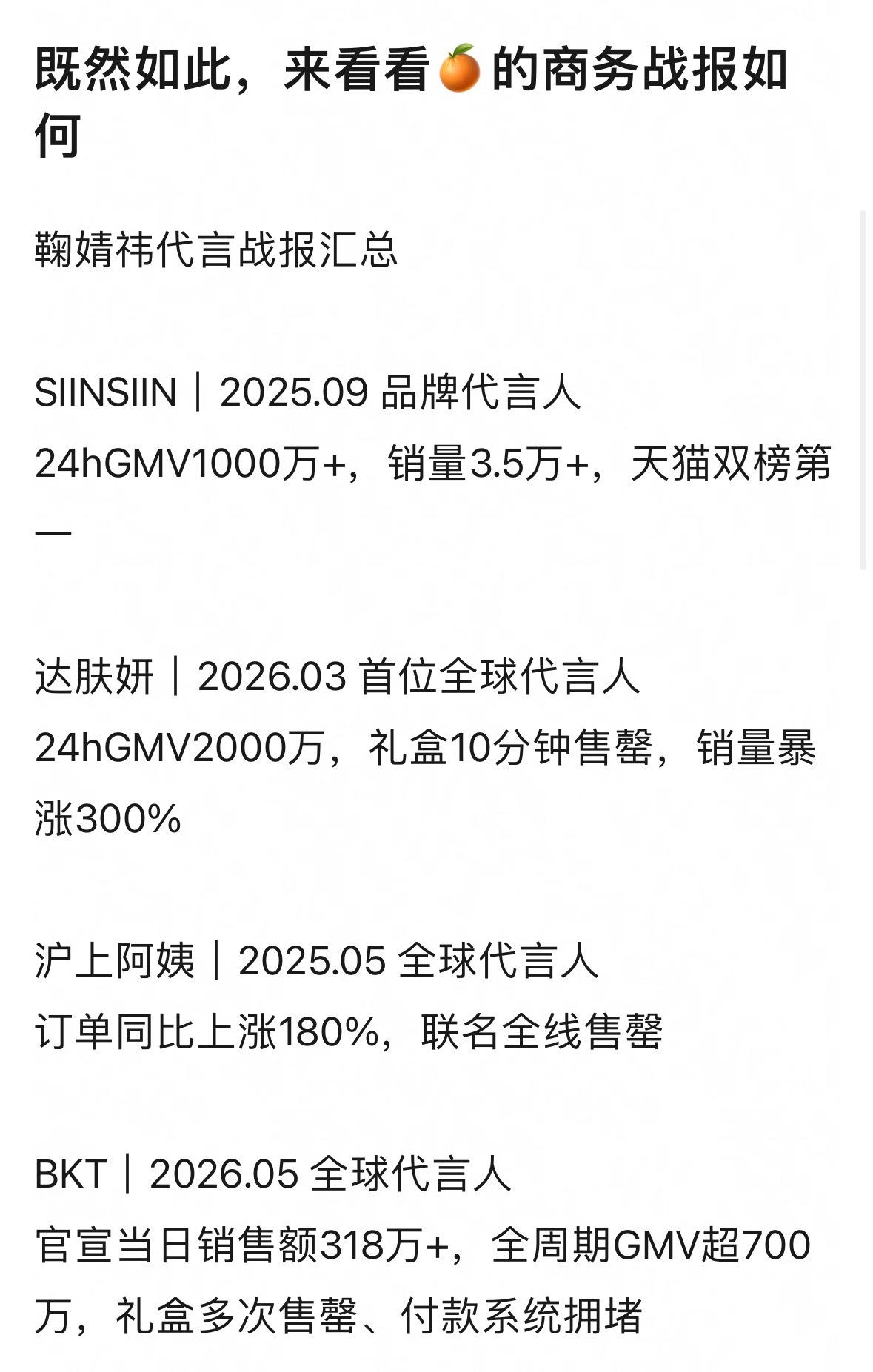 乐子，一个奶茶疯狂给鞠婧祎开帖首先，这是代言人不是继承人其次，鞠婧祎签的是一年，