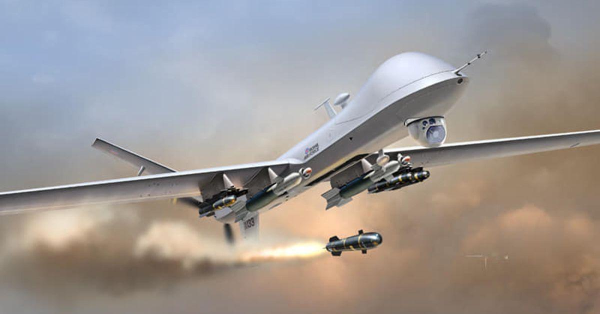 中东伊朗冲突：
　　伊朗伊斯兰革命卫队昨日声称，击落一架美国MQ-9死神无人机，