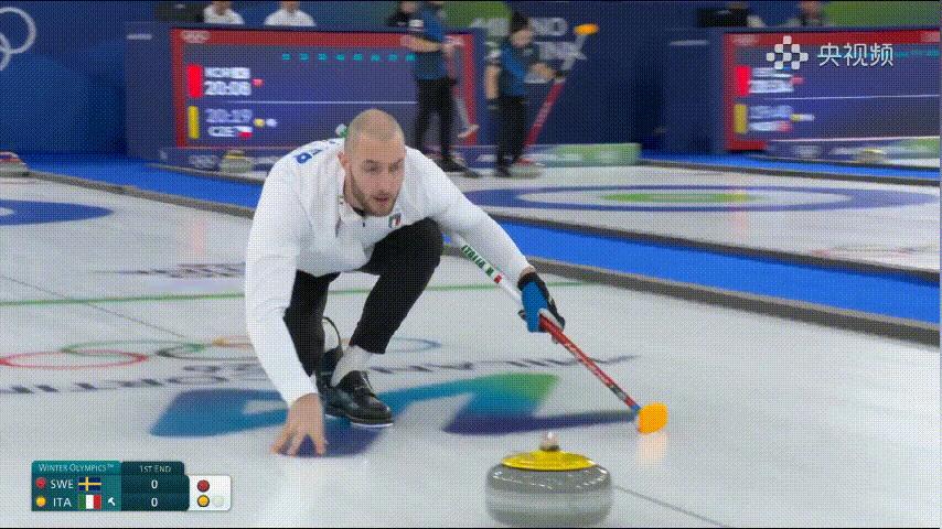 【奥运冰壶】意大利这一壶含金量高 