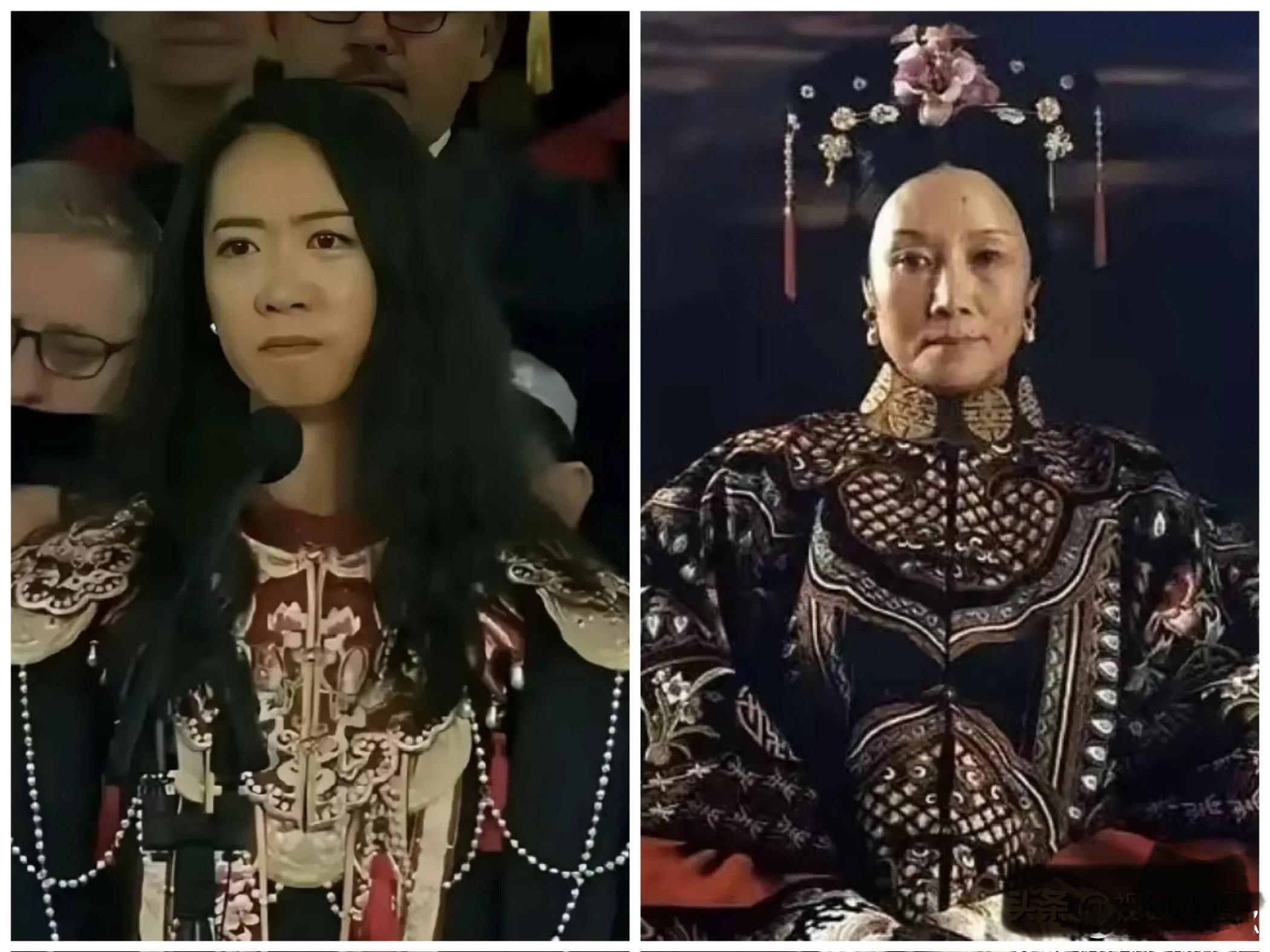 终于知道像谁了，我说怎么一股杀气，普通传统服饰不是这样的。 ​​​