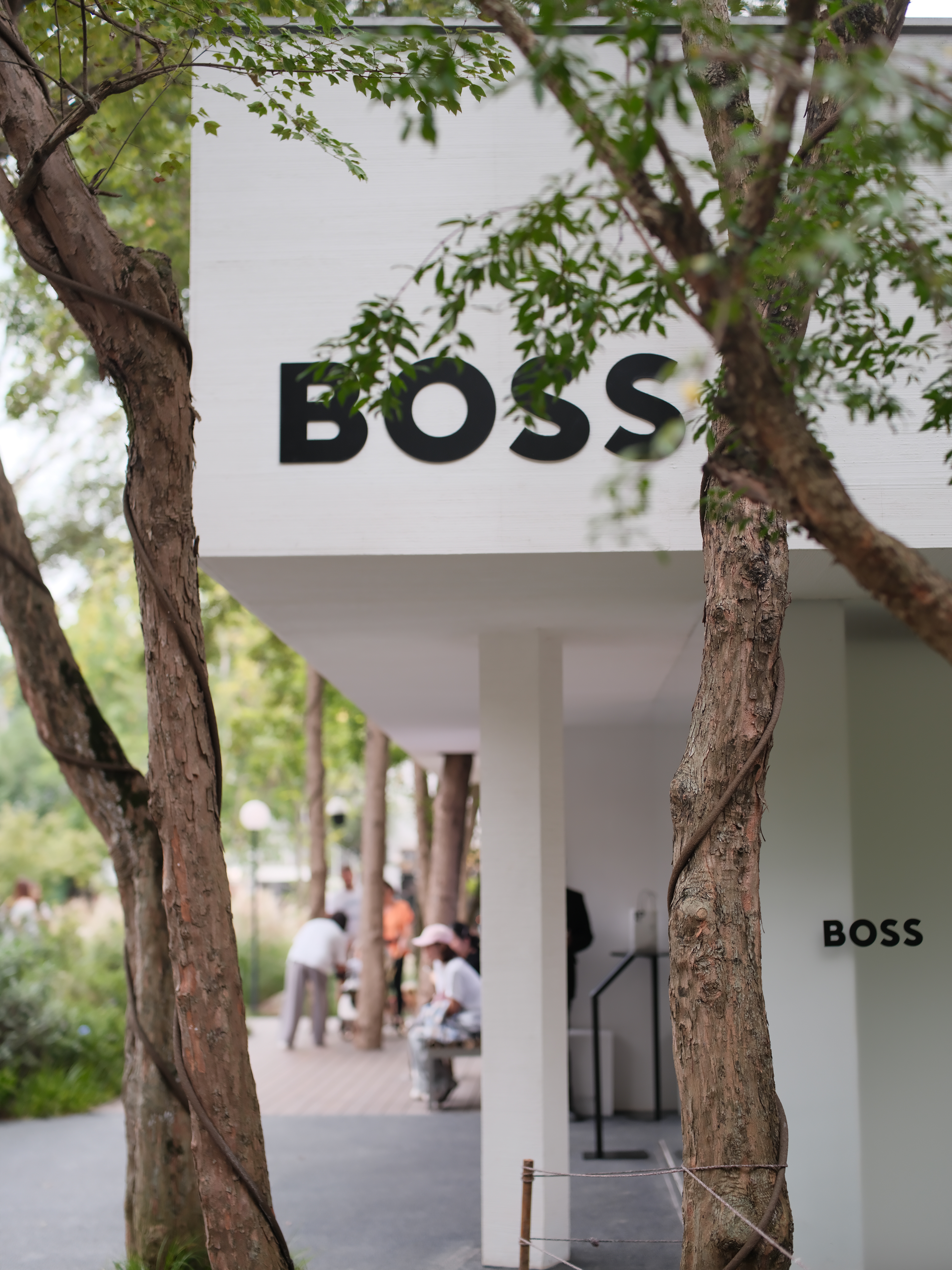 回成都第一天，参加了BOSS裁见成都开幕式汪顺、张新成到场。汪顺身着复古棕调套装