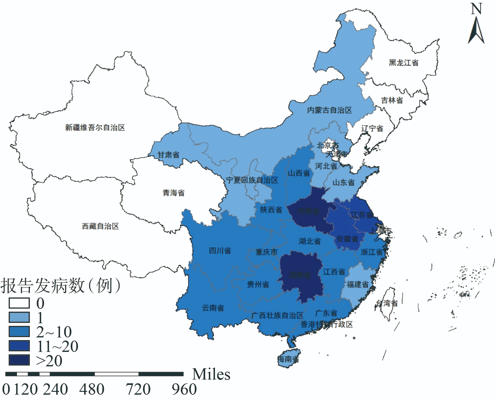 最新数据：2021年哪些地方死于狂犬病的人最多？看图：湖南、河南、江苏和安徽。 