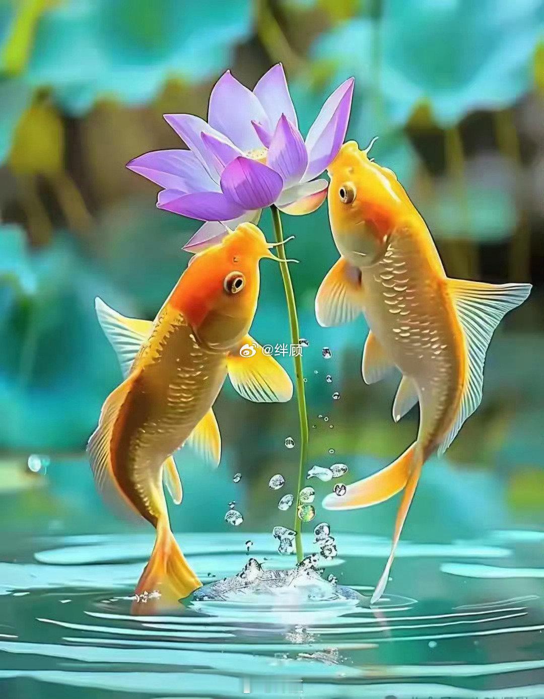 见鱼生财，财运降临。 ​​​