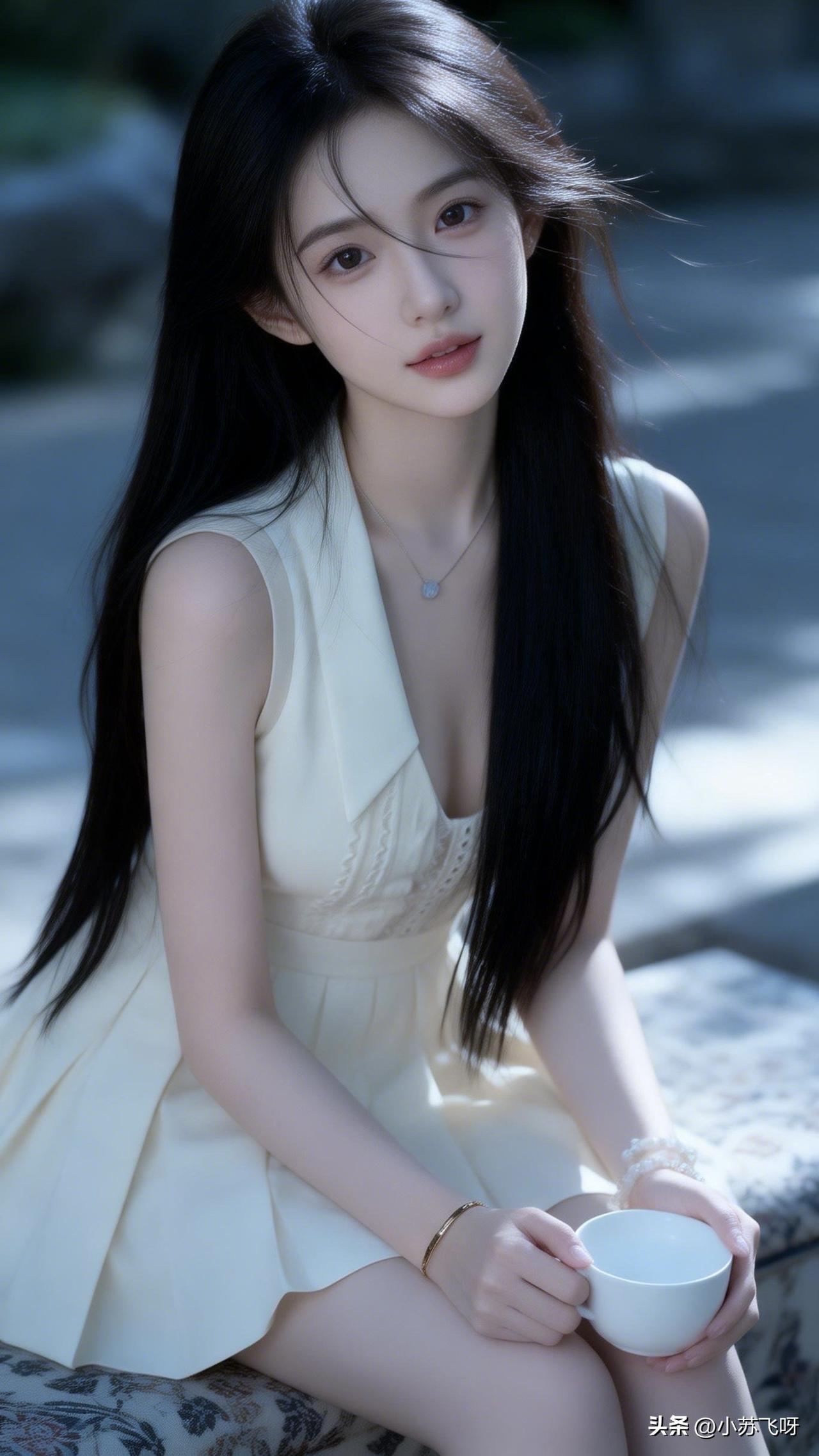 一个碗，一件裙的美丽！诗起清晨：“碗映佳人韵，裙飘雅意长；诗心随梦舞，美影韵流芳