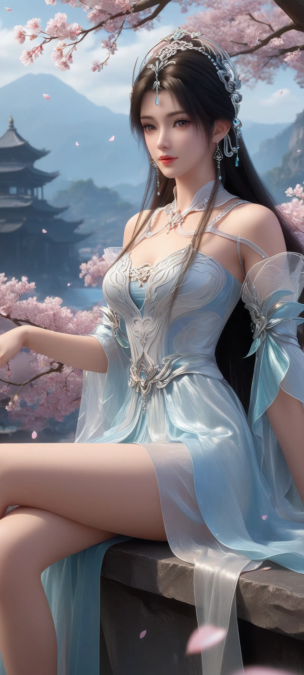 清漪【精美壁纸】脸型身材没得说，就是好看！完美世界动画国产动漫 ​​​