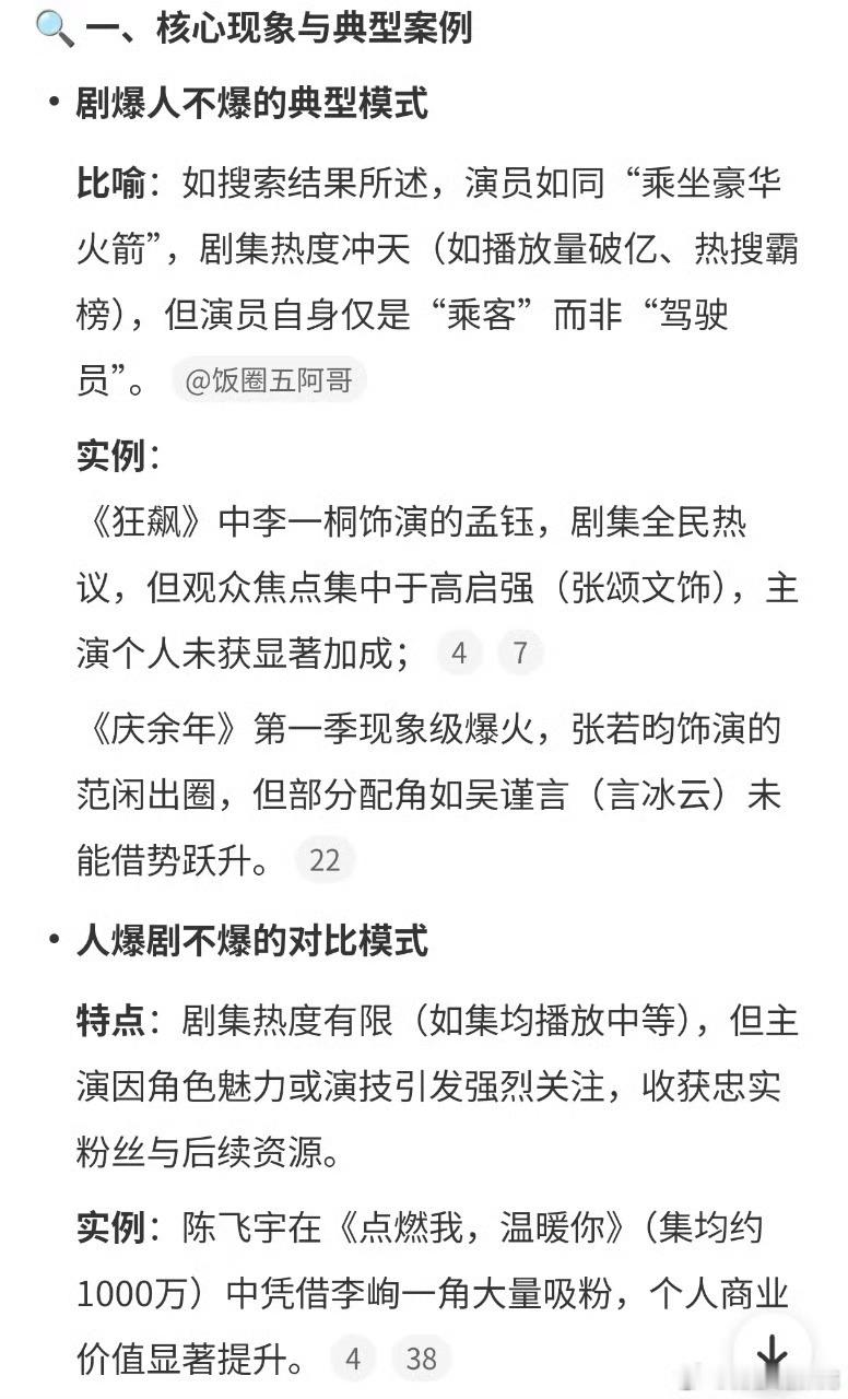 剧爆人VS人爆剧 感觉人爆剧对演员真的很重要❗️人爆剧就是给自己创业哈哈哈 ​​