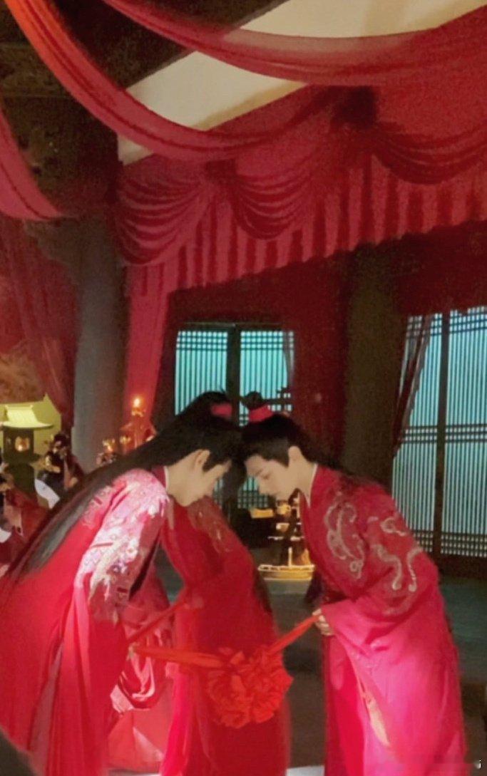 #陈飞宇罗云熙皓衣行拜堂#这张照片得是在什么场景下才能拍出来的啊，原著里有需要他