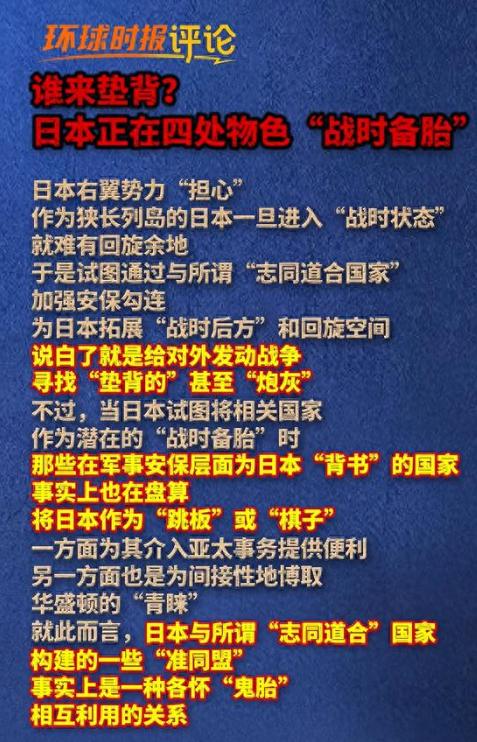 谁来垫背？日本正在四处物色“战时备胎”
日本新版《防卫白皮书》渲染所谓“周边威胁