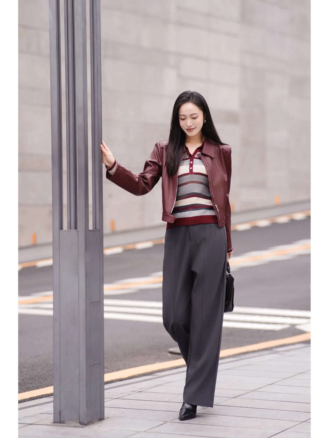 早秋高智感通勤｜皮衣和秋天好搭🍁