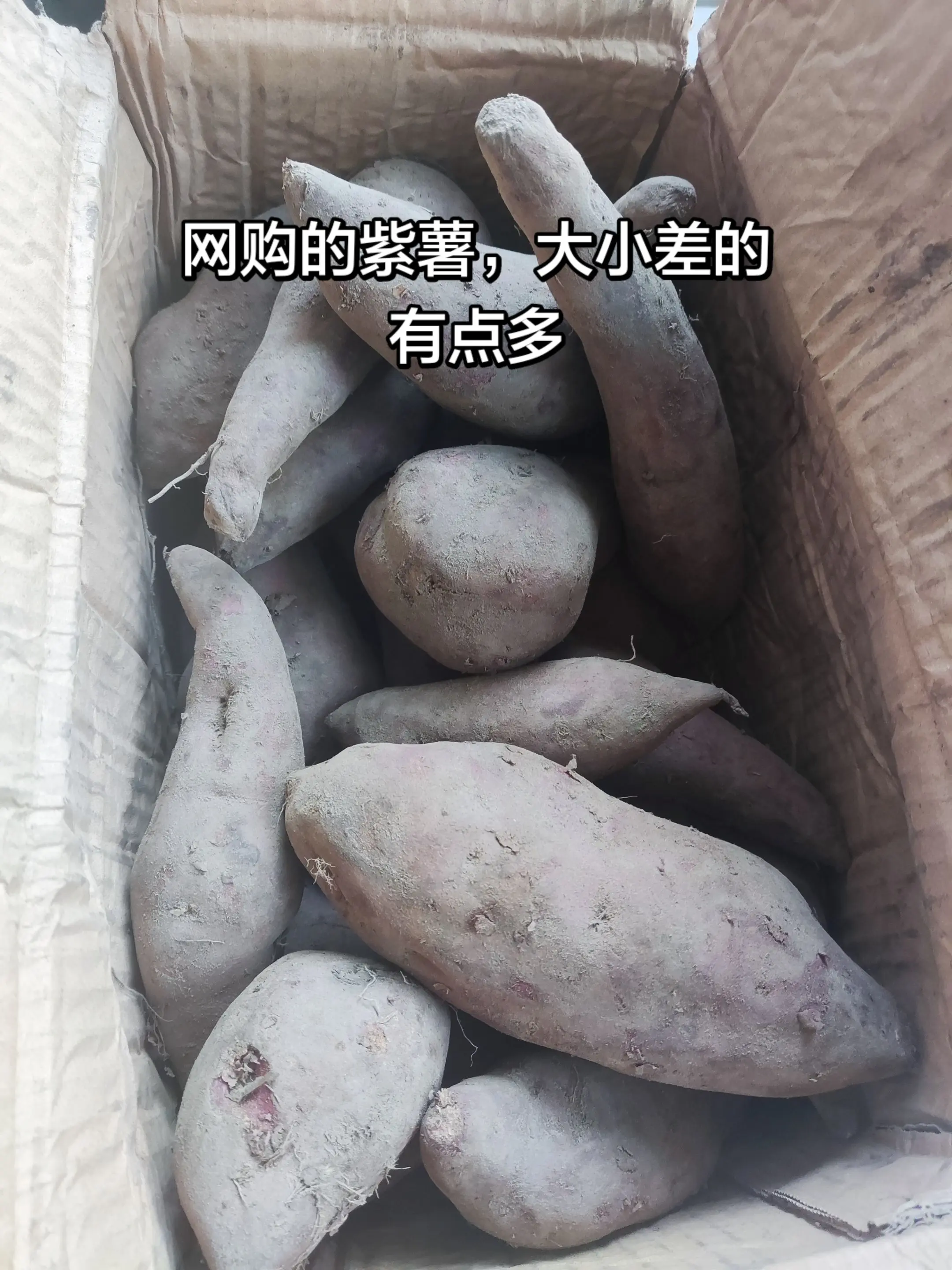 网购紫薯。
