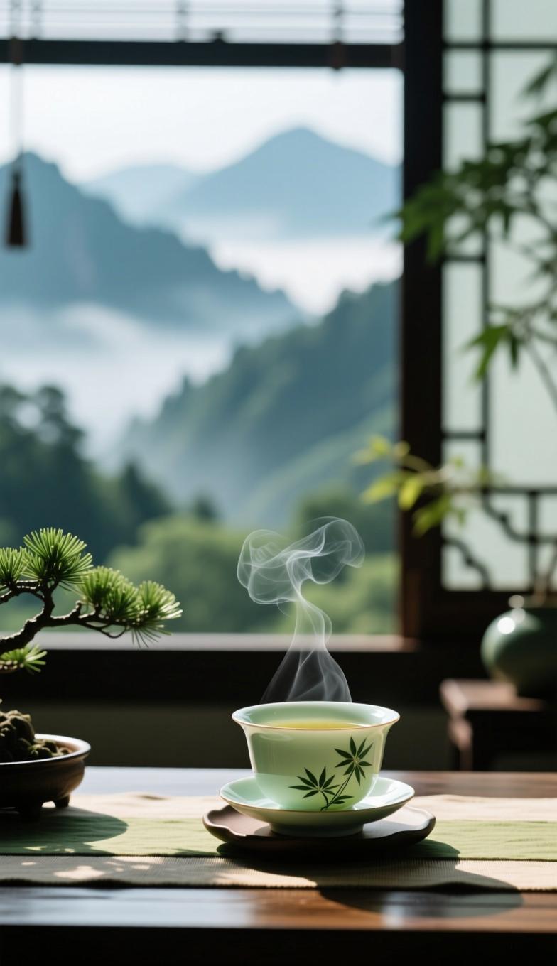 七律·清骨
 
不趋浮世逐荣华，静守初心度岁华。
一盏清茶消俗虑，半窗疏影伴烟霞