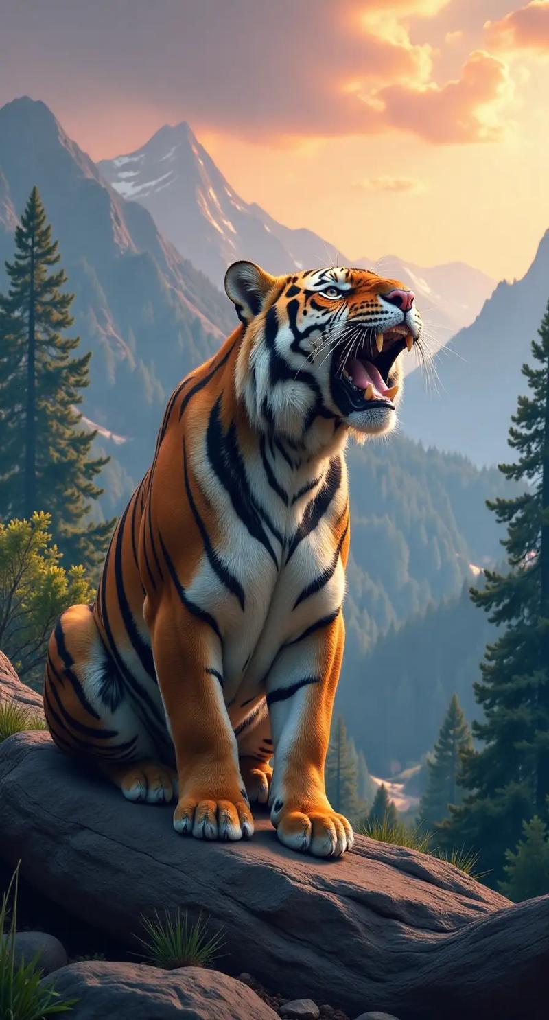 上联：绿水浮蛙叫，对下联青山诱虎啸