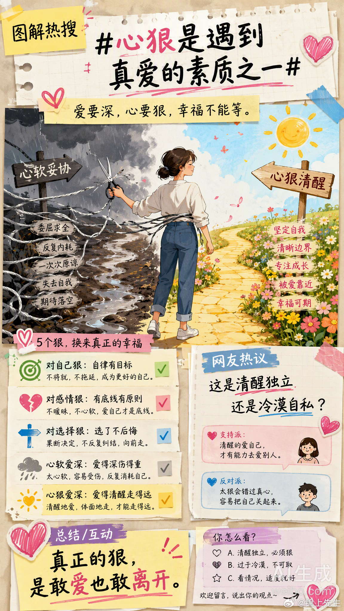 心狠是遇到真爱的素质之一 作家陆琪很早就提过「心狠爱深女」的概念——不是让你在感