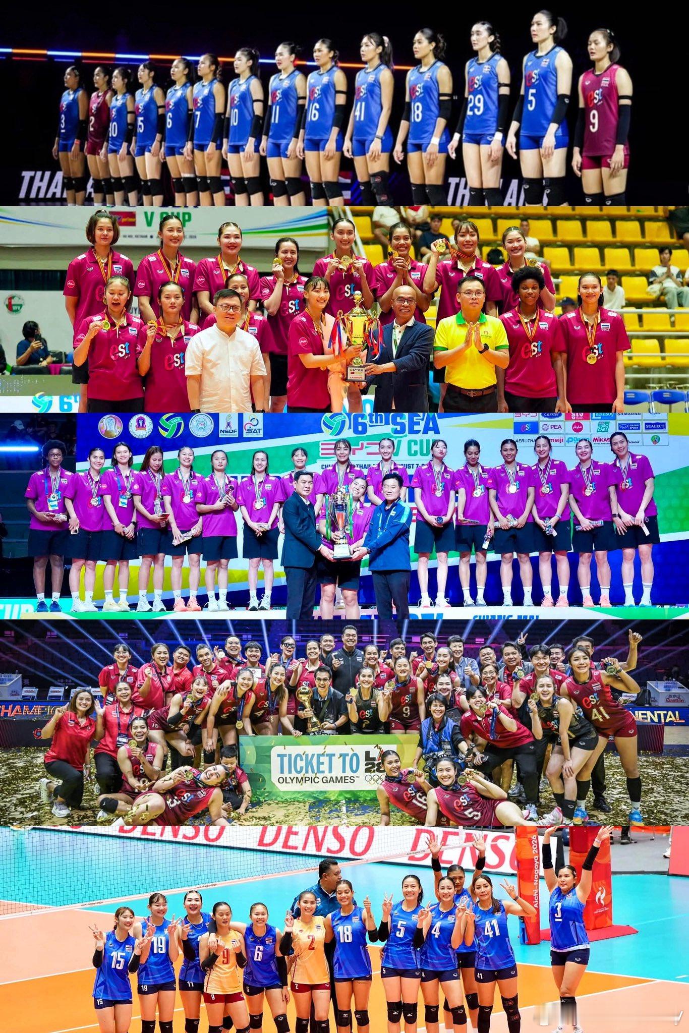 【泰国女排 2026年国家队成绩单】✅ VNL 世界女排联赛 2026一共 12