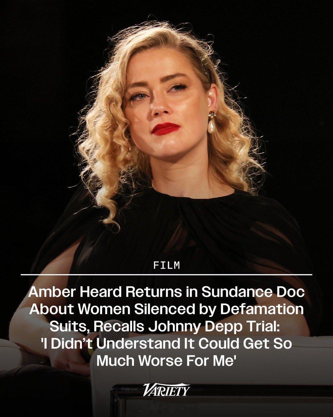 安珀·赫德（Amber Heard）在圣丹斯电影节纪录片《Silenced》中意
