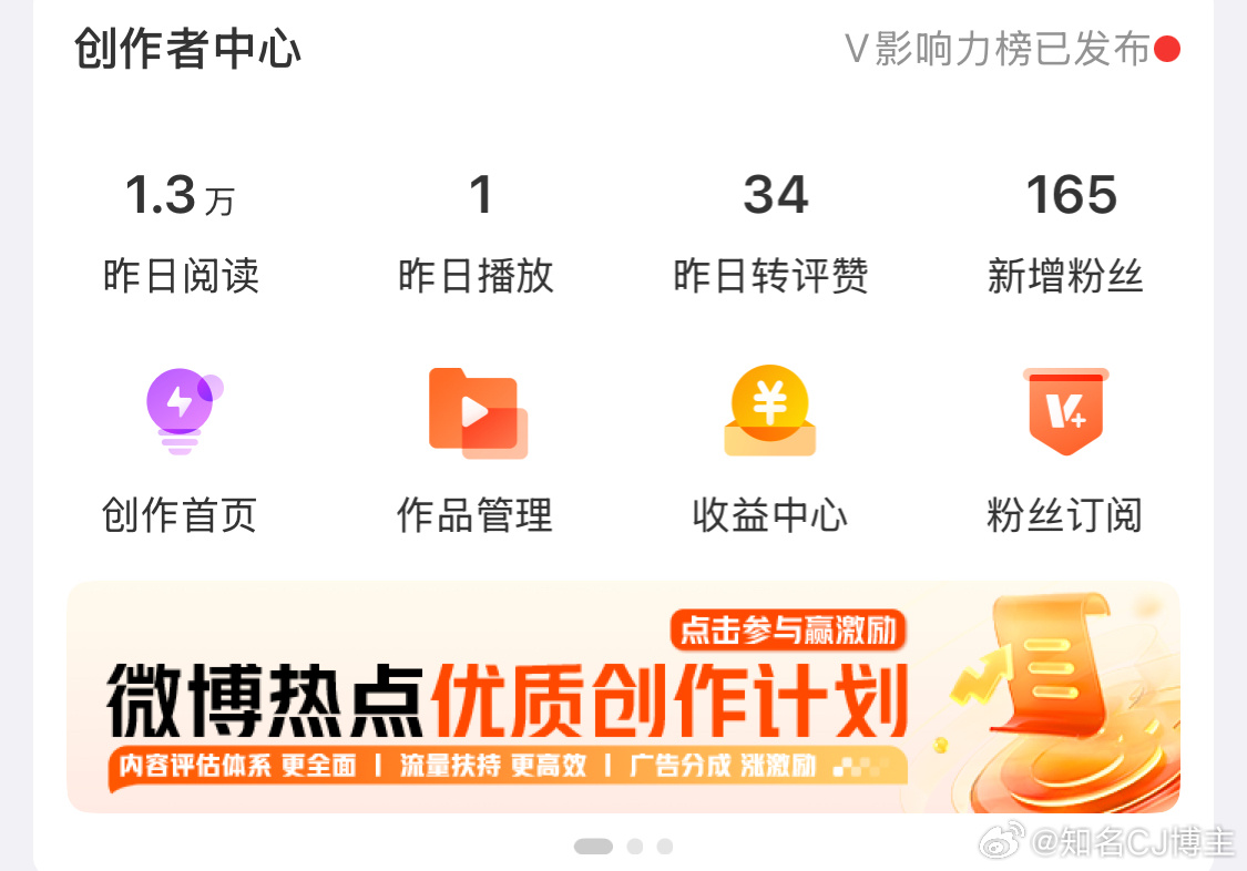 微博涨粉机制就是多发微博才发了3条就涨100多 