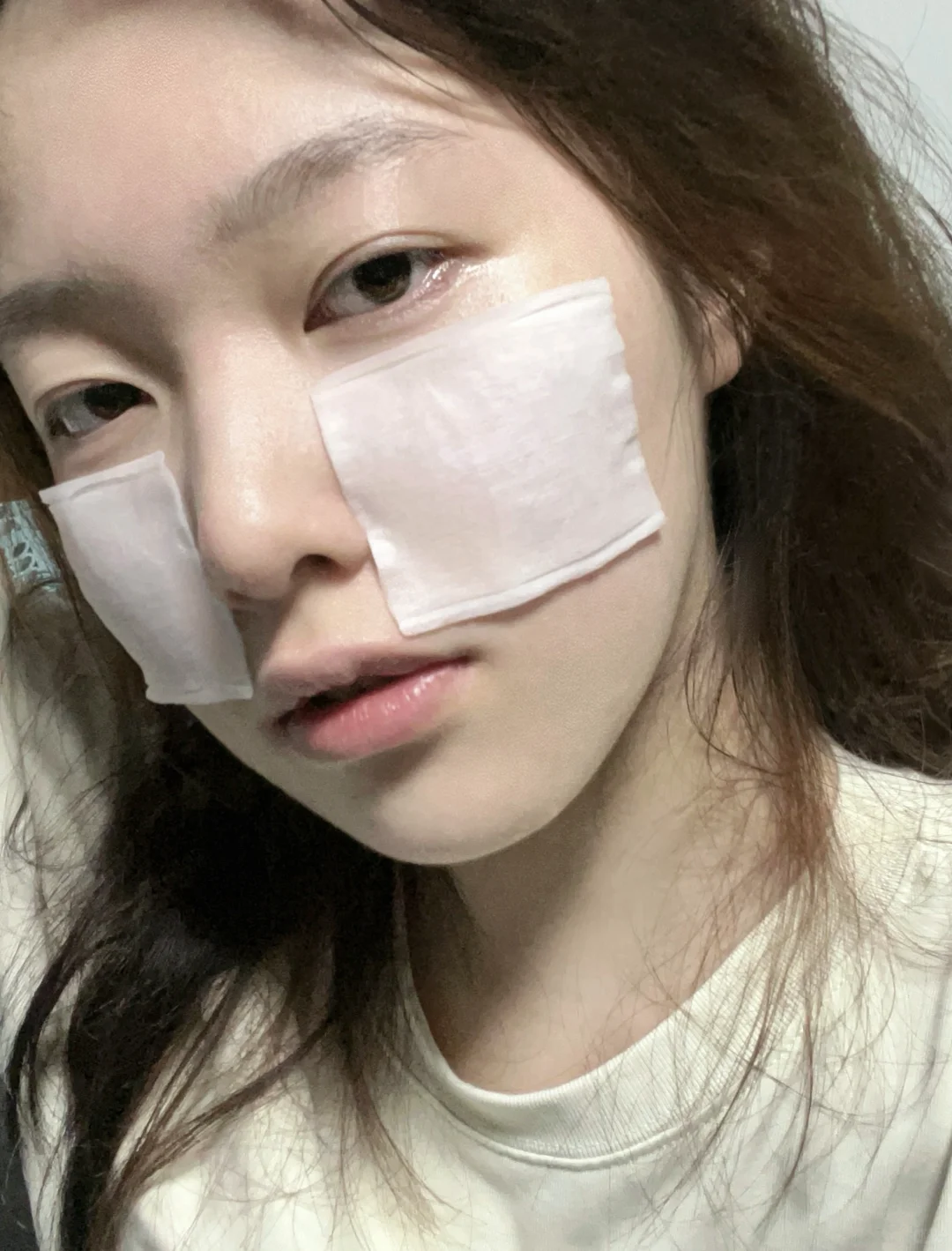 大毛孔都去给我湿敷行不行！！