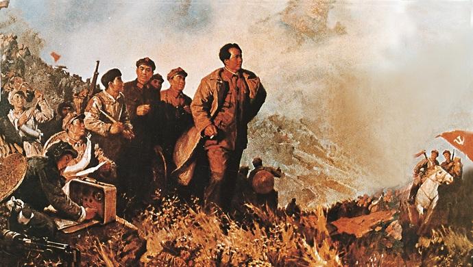 1935年11月，中央红军经过艰苦卓绝的万里长征，终于抵达陕北，与先期抵达这里的