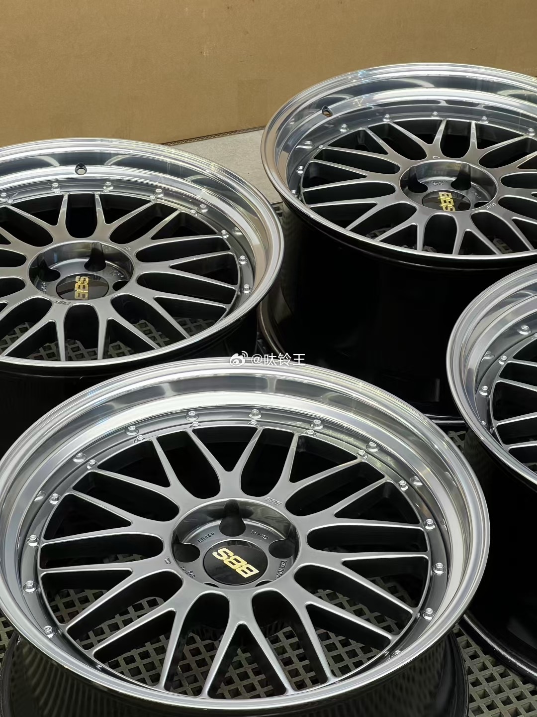 日本BBS LM DB/BKBD枪灰色钻石边数据：20”9.5J et8 10.