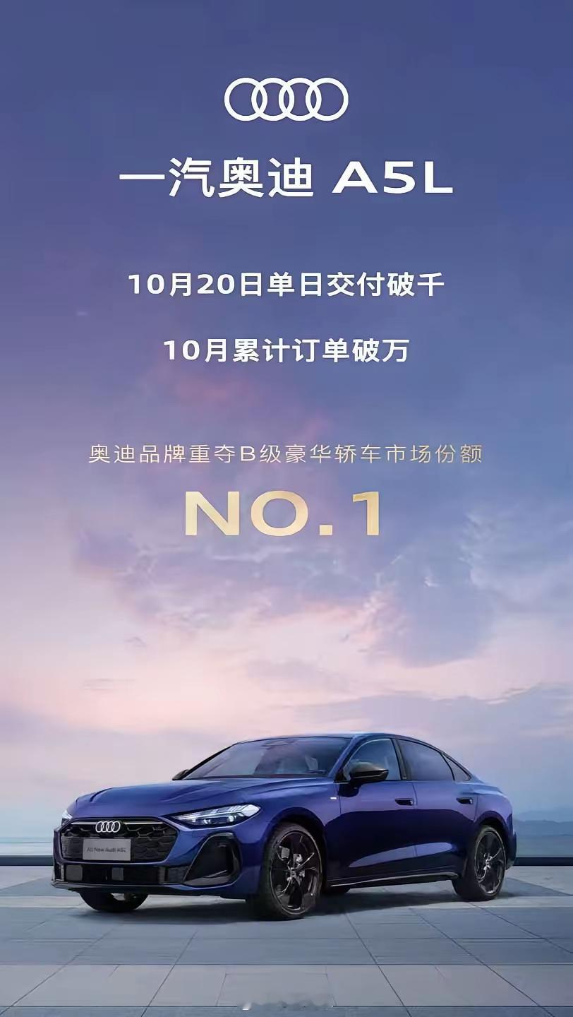 奥迪单日销量破1000月度销量破10000大爷就是大爷百年奥迪王者归来小菌车视界