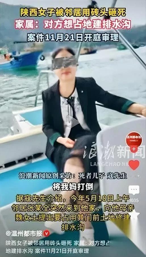 为了一道排水沟

把邻居活活砸死

砖头都砸断了还不停手——

就因为宅基地边上