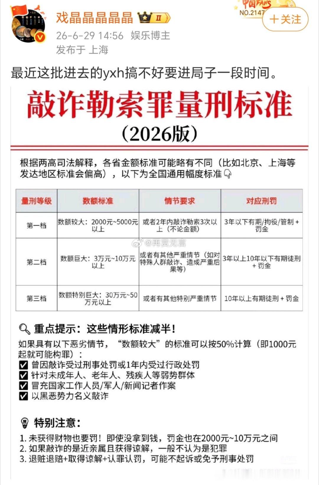 野生炸姐、叫我姨太好了、茶宝点评是哪家养的营销号啊？听说涉嫌敲诈勒索被抓进去了，