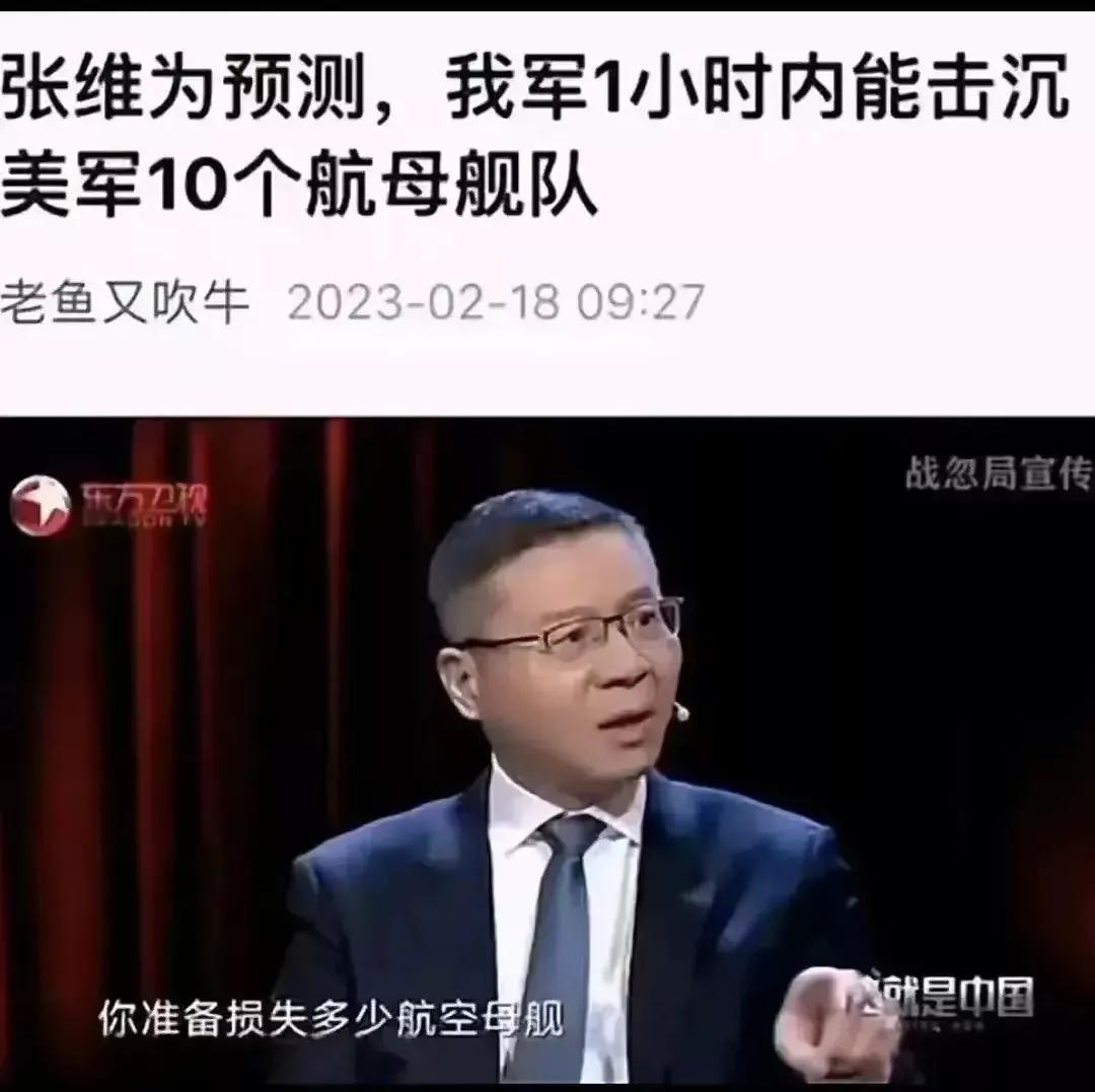 沈巍大师的名言:小丑在殿堂，大师在流浪。错！张维为和金灿荣就不是殿堂的小丑，而是